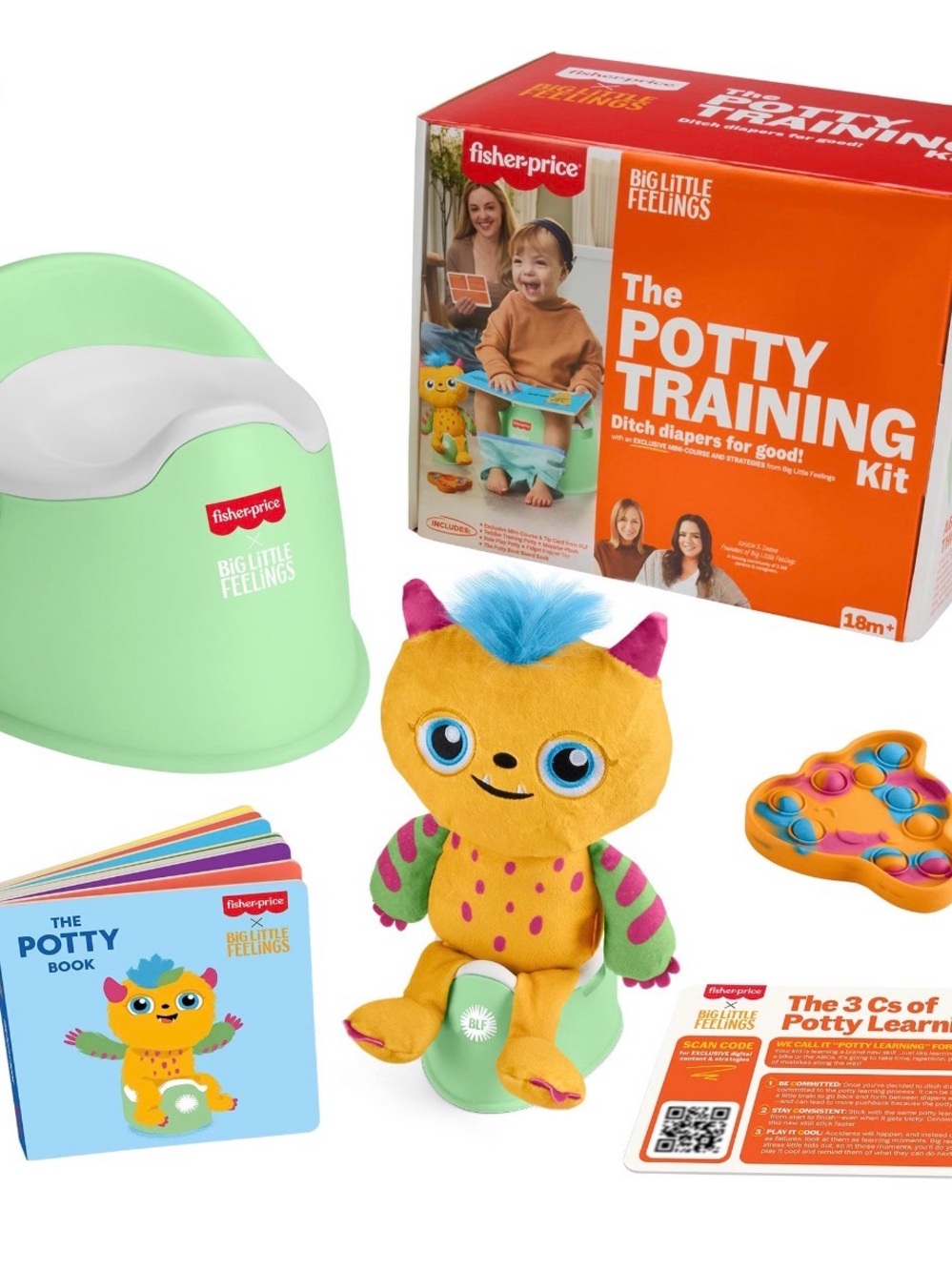 New Fisher-Price Toddler Toys Big Little Feelings Potty Training Play Kit